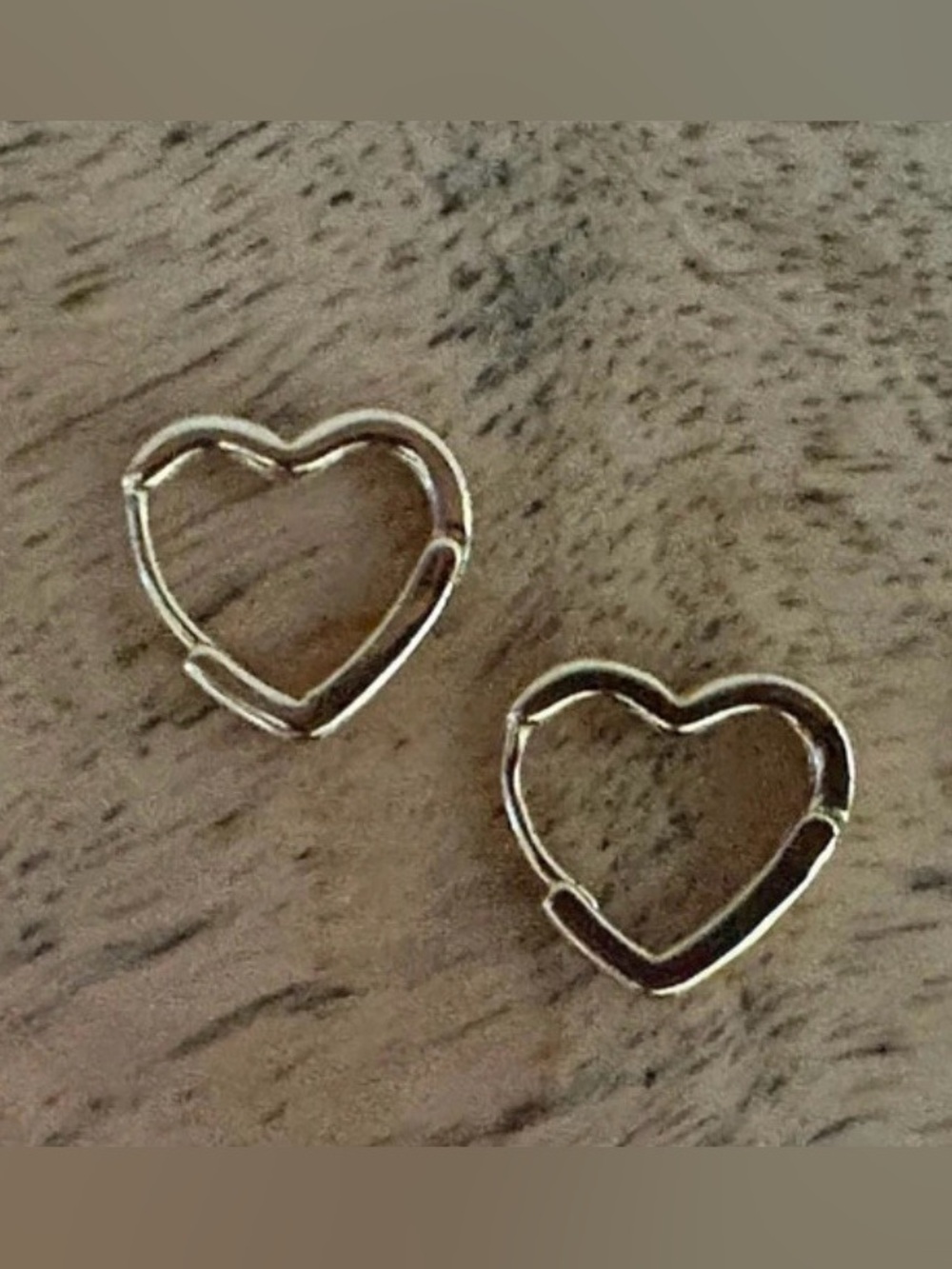 Classic Gold Plated Heart Hoop Huggie Earrings - Women Jewelry
